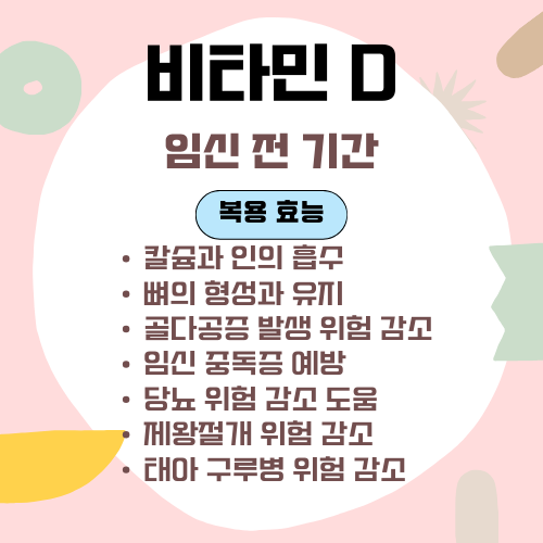 비타민 D 복용 시기, 복용 효능