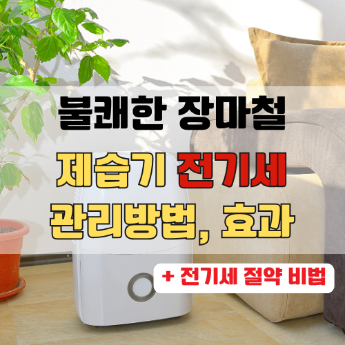 제습기 전기세, 관리방법, 효과